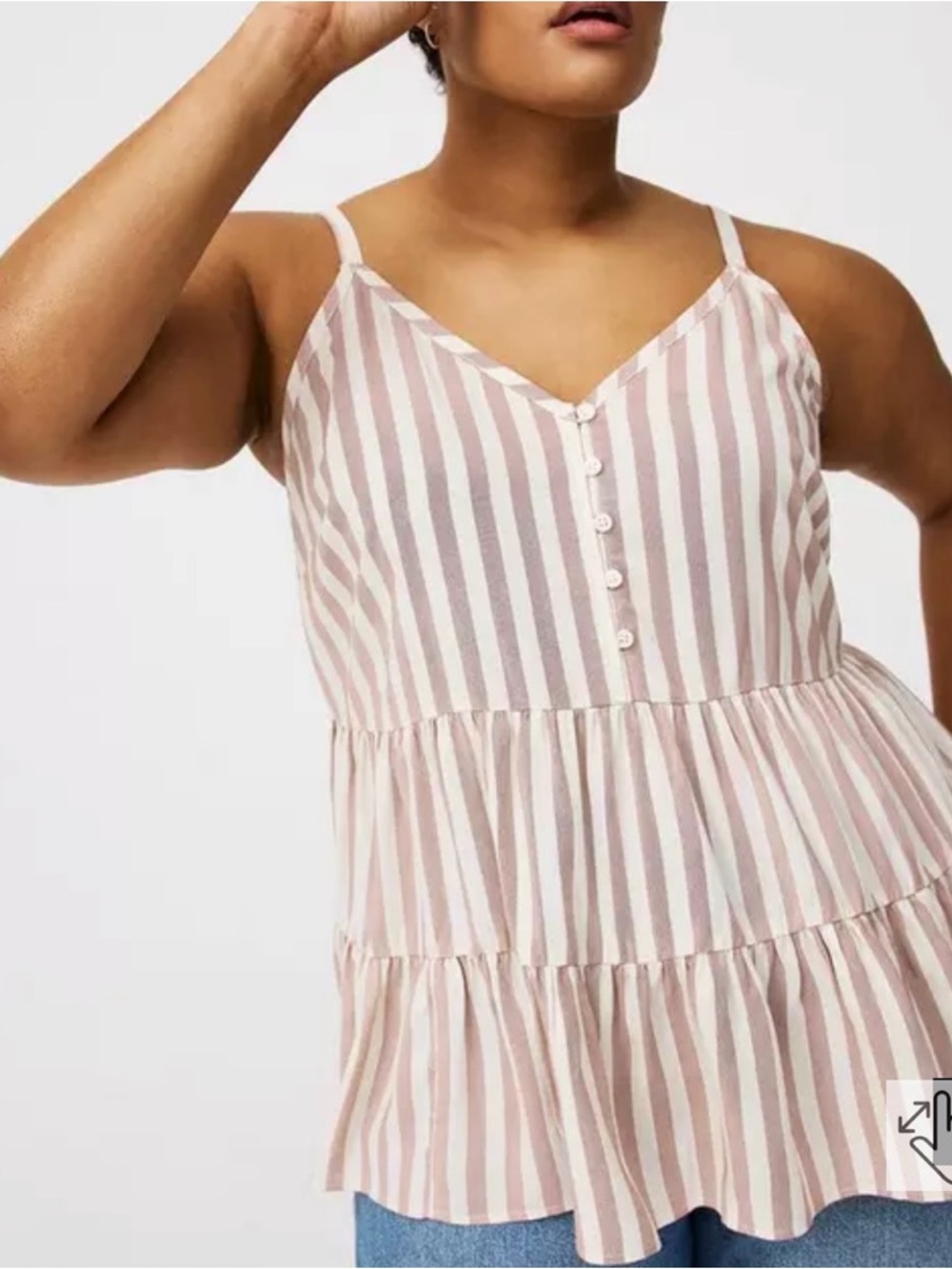 NWOT Torrid Challis Drop Waist Tiered Cami size 4(26)